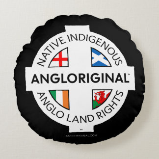 Coussin rond Angloriginal™ 4 Nations Droits foncie