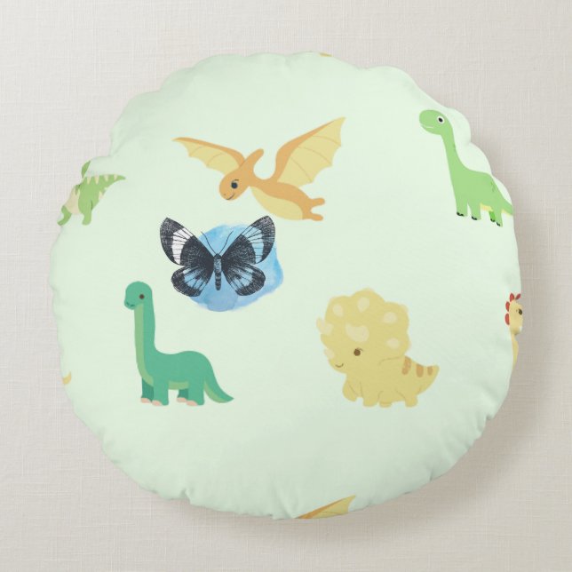 Coussin Rond Animal & Oiseau (Devant)