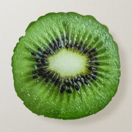 Coussin rond aux fruits Kiwi