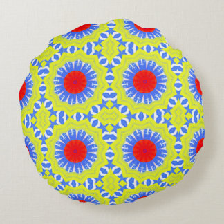 Coussin rond avec Motif rond |1owlartist