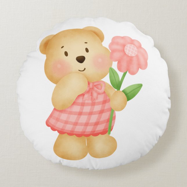 Coussin rond bébé (Devant)