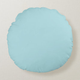 Coussin rond bleu poudre