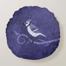Coussin rond Blue Jay