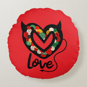 Coussin Rond Coussin d'amour mignon