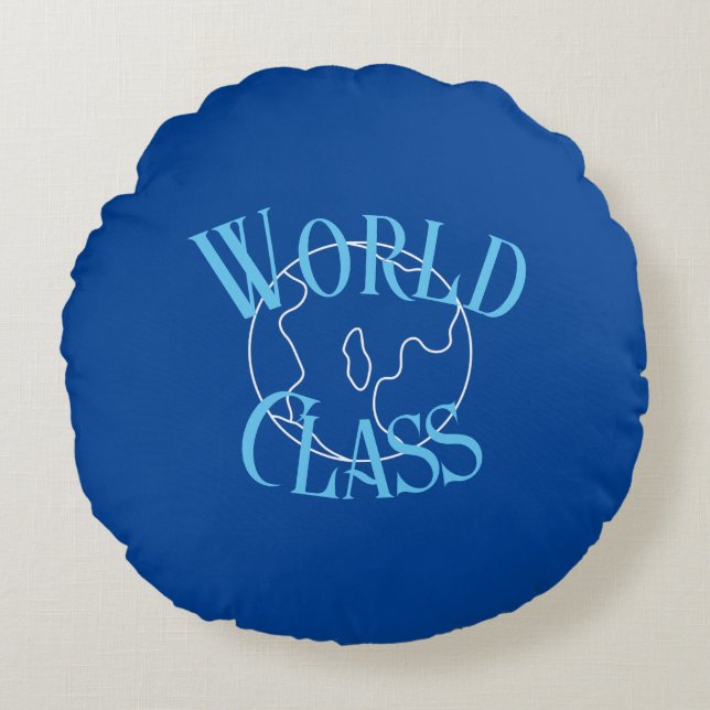 Coussin rond de classe mondiale (Devant)