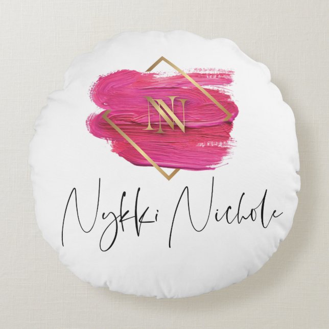 Coussin rond de coton (Devant)