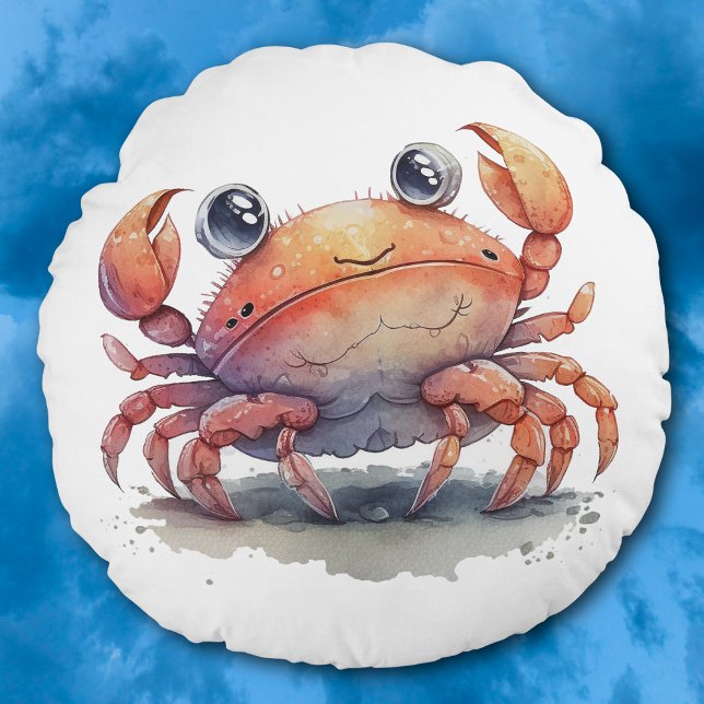 Coussin rond de crabe mou (Créateur téléchargé)
