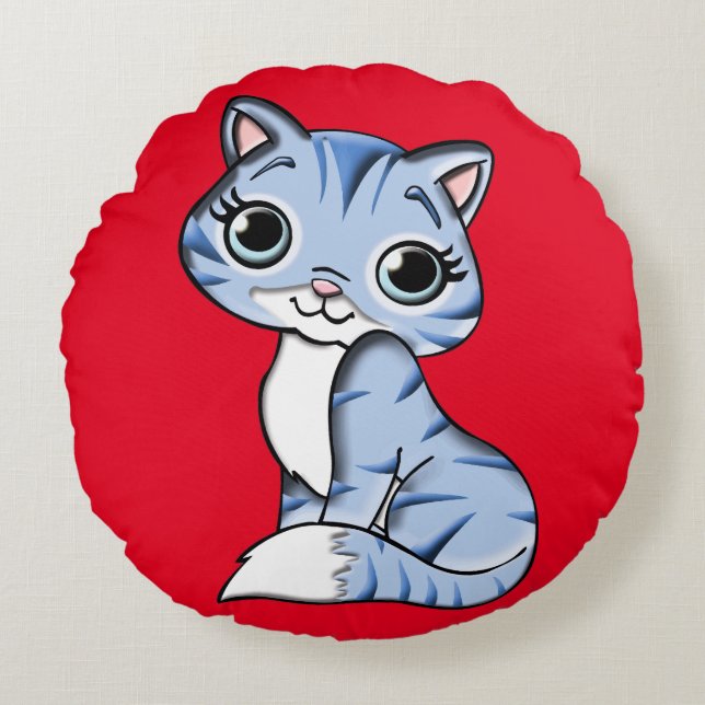COUSSIN ROND DE DOLL CAT COUPÉ (Devant)