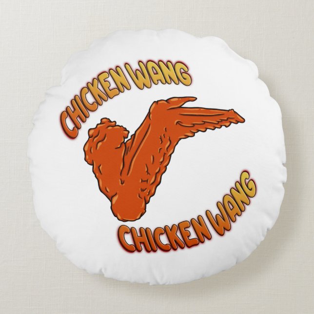 Coussin rond de l'aile de poulet (Devant)