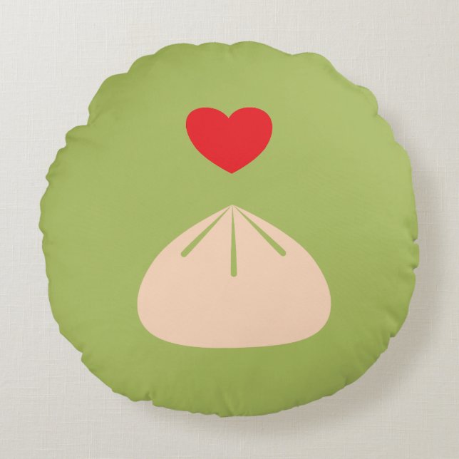 Coussin rond de l'amour de jetpling (Devant)