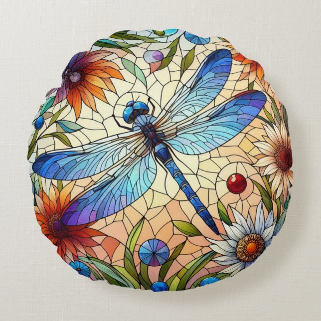 Coussin rond Dragonfly (Devant)