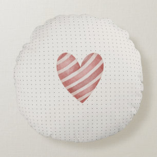 Coussin rond du coeur