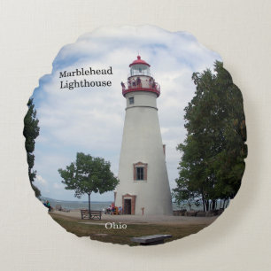 Coussin rond du phare de Marblehead