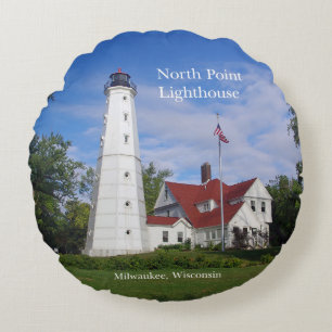 Coussin rond du phare de North Point