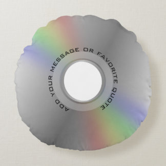 Coussin rond DVD/CD personnalisé