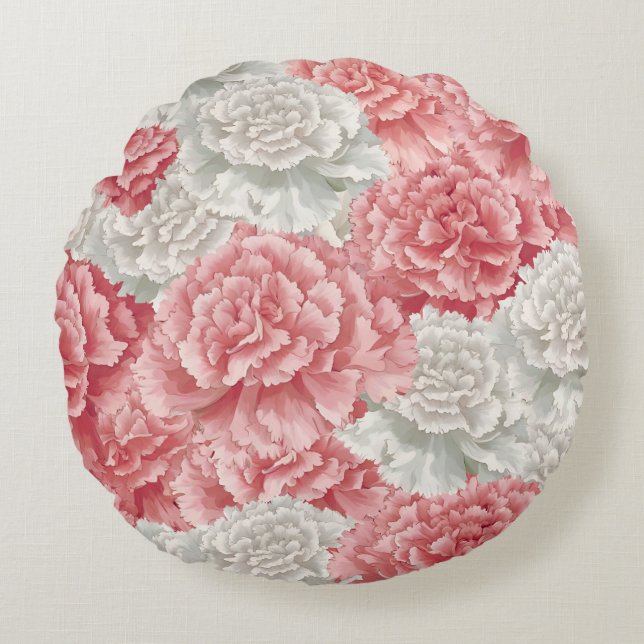 Coussin rond en floraison (Devant)
