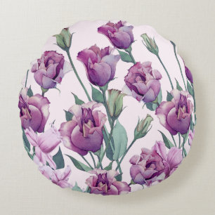 Coussin rond Eustoma Bloom