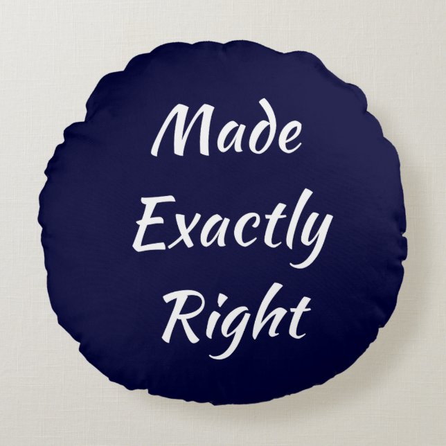Coussin rond Exactement droit (Devant)