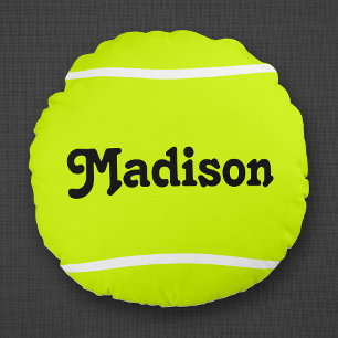 Coussin rond fait sur commande de balle de tennis