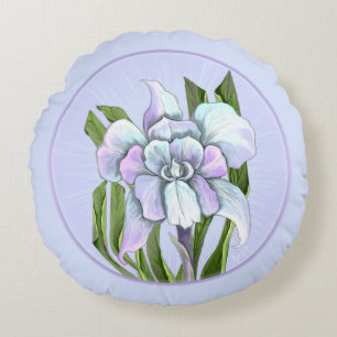 Coussin rond Fleur Smeraldo