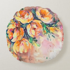 Coussin rond Golden Blossom Serenade