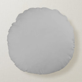 Coussin rond gris argenté