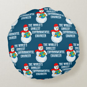 Coussin rond Ingénieur De l'environnement le plus 