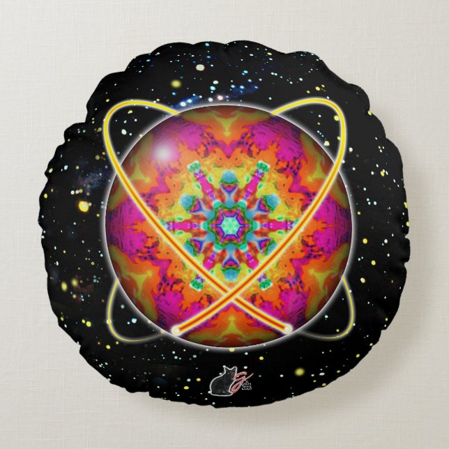 Coussin rond Lektron Orbz (Devant)