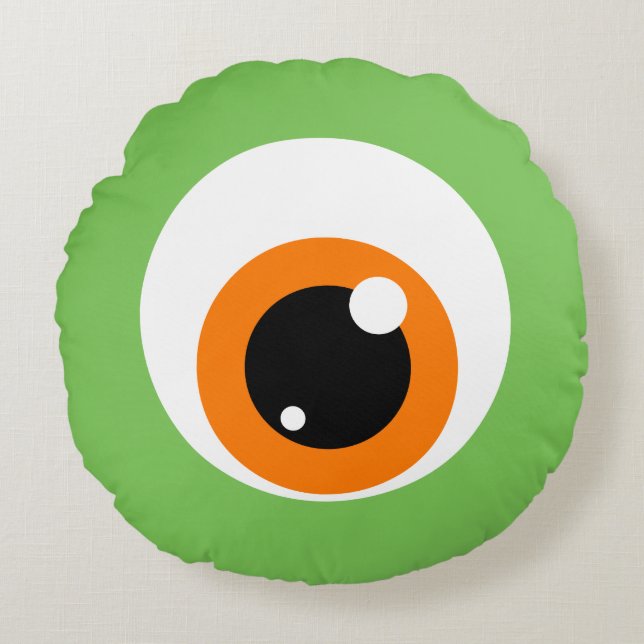 Coussin rond Monster Eye (Devant)