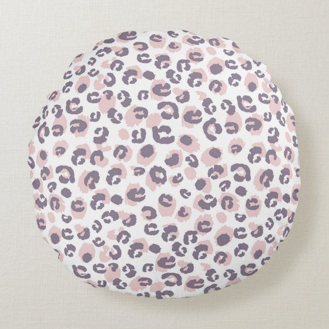 Coussin rond Motif Leopard (Devant)