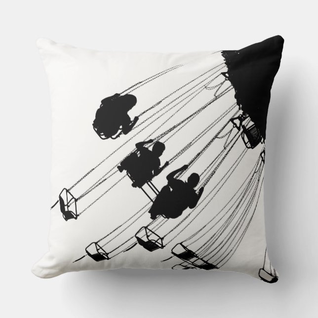 Coussin Rond-point - Blanc (Recto)
