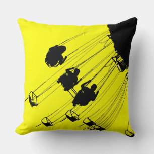 Coussin Rond-point des ailes - Jaune