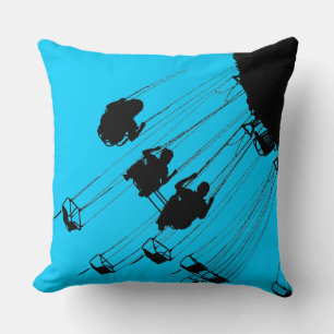 Coussin Rond-point des ailes - Sky Blue