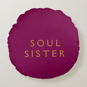 Coussin rond Soul Sister