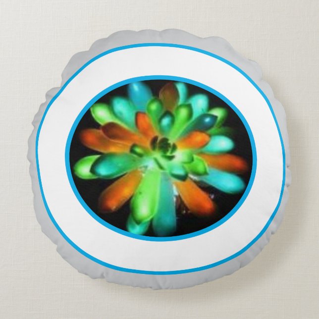 coussin rond "SPLASH" (Devant)