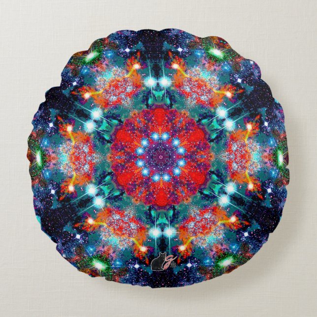 Coussin rond Stellar Kaleid (Devant)
