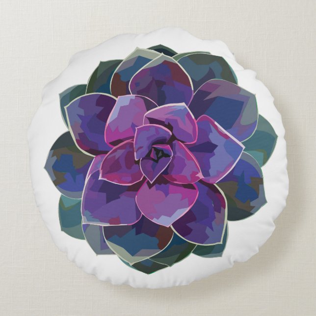 Coussin rond succulent (Dos)