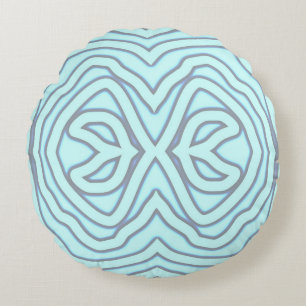 Coussin ronde, Design motif d'impression en tissu 