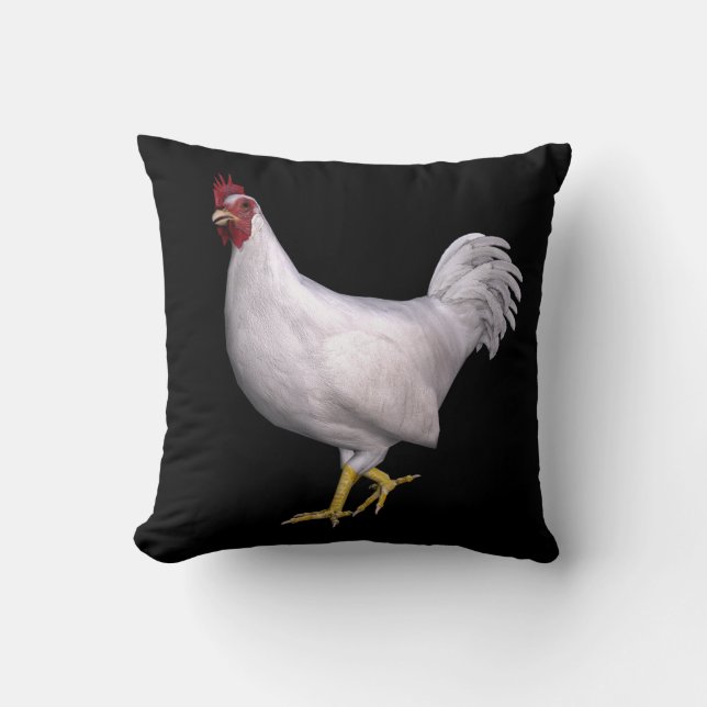 Coussin Rooster blanc (Recto)