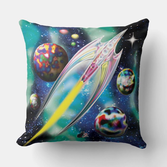 Coussin Roquette en verre (Recto)