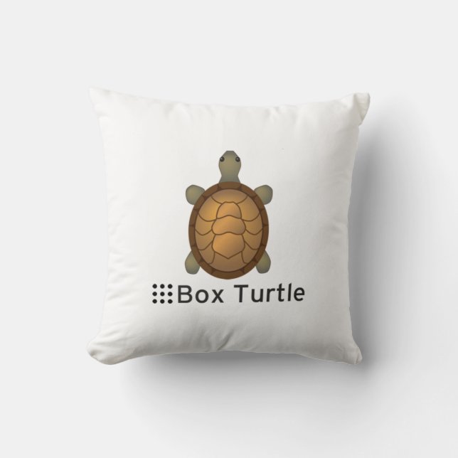 Coussin ROS Box Turtle (Recto)