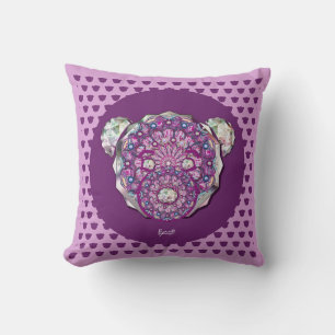 Coussin Rosace bleu ou rouge pour bébé&enfant