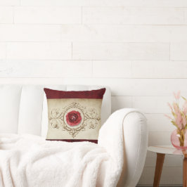 Coussin Rose à bijoux | Vintage Crimson Red Gem Grunge