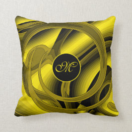 Coussin Rose Abstrait Floral Luxury Modern Or