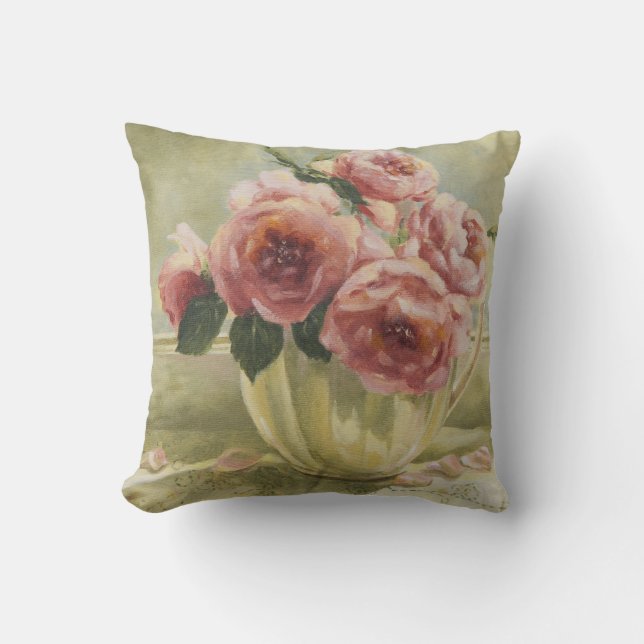 Coussin Rose anglais à Pitcher (Recto)
