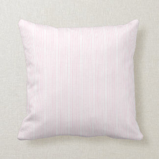 Coussin rose chic d'accent de rayure