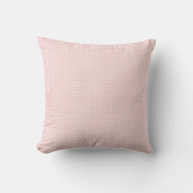Rose clair et blanc En vichy Plaid Motif cosy