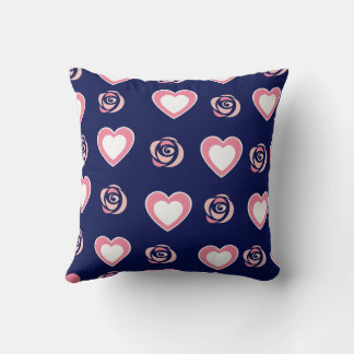 Coussin Rose Cute Cosy Moderne Romantique Chic Coeur éléga