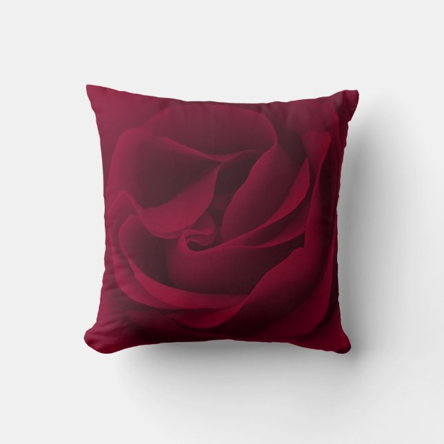 Coussin Rose de Bourgogne magnifié (Recto)