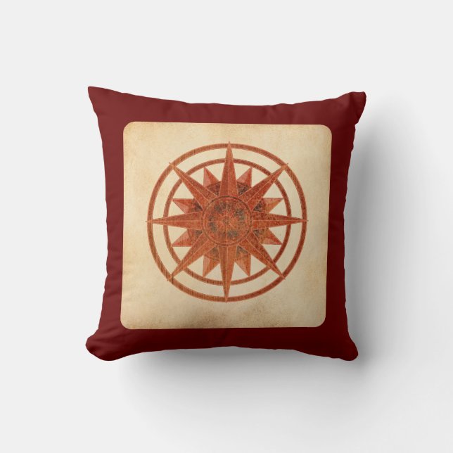 Coussin Rose de boussole (Recto)
